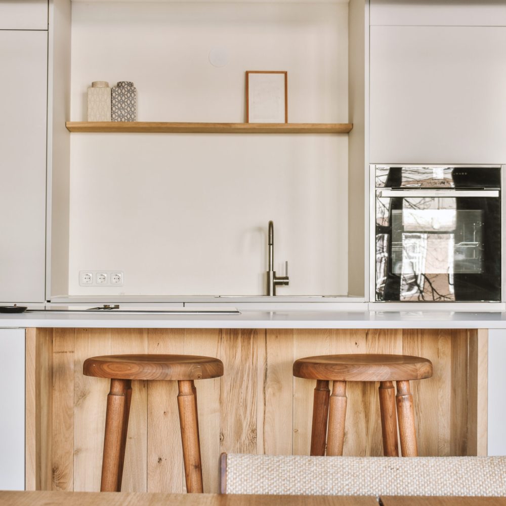 Interior of a kitchen in modern apartment